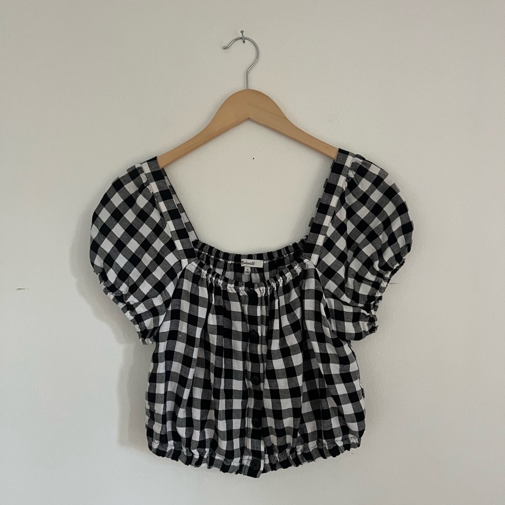 Madewell gingham top
